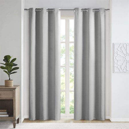 SUN SMART Gray 100 Percent Polyester Solid Thermal Panel - Set of 2 SS40-0150